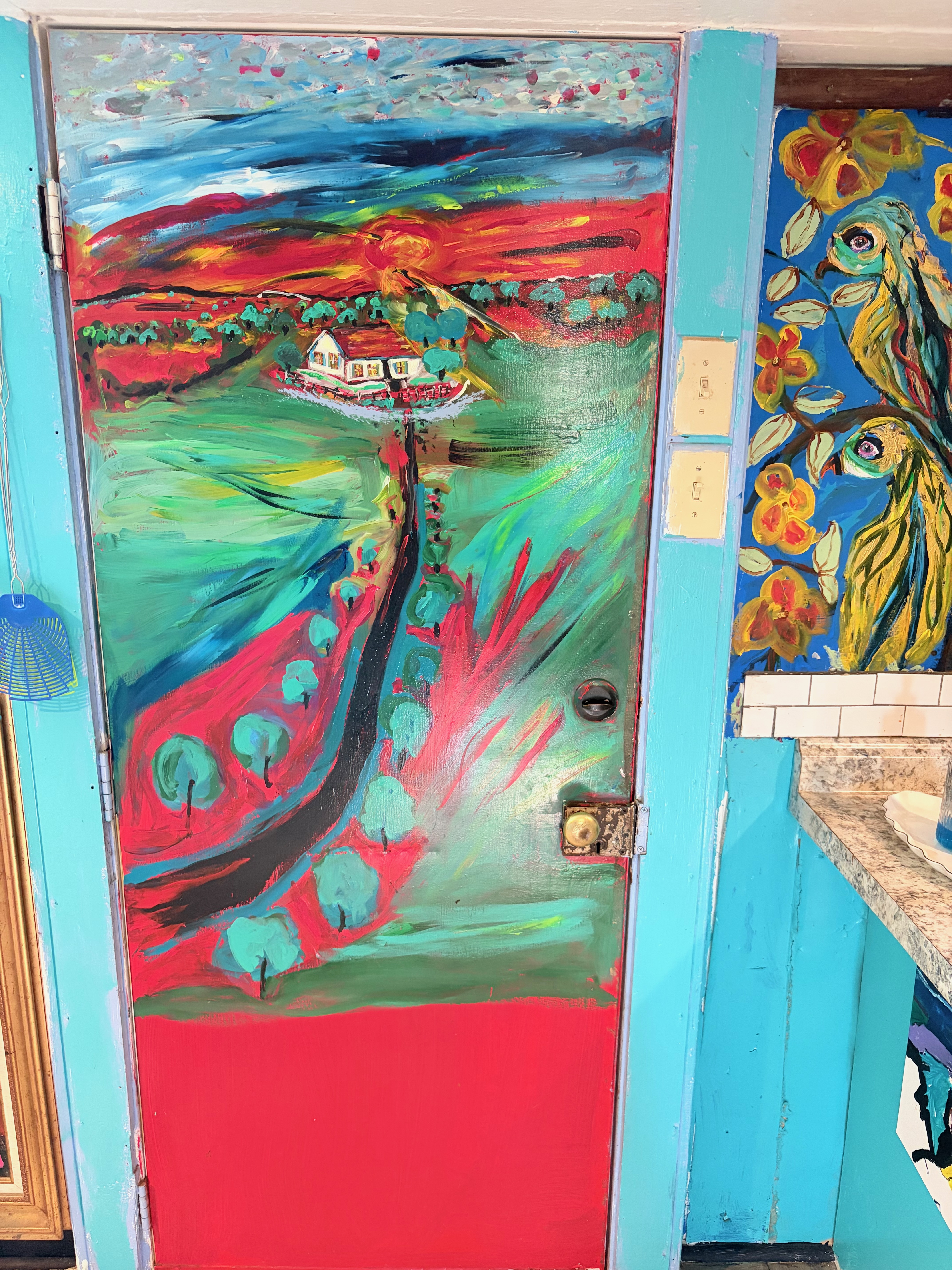 Painted interior door